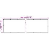 Balkonska Zaštita Oxford Tkanina Bež 90x400 cm | shoptok.hr