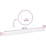  Ograda oko Travnjaka 10 pcs 102 x 4 x 4 cm Čelik Antracit | shoptok.hr