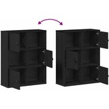  Regal za knjige crni hrasta 60x24x76,5 cm od konstruiranog drva | shoptok.hr