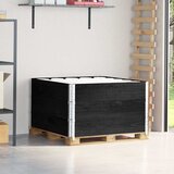 Okviri za palete 3 kom crni 100x100 cm od masivne borovine | shoptok.hr