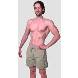 GymBeam Men‘s Swim Cargo Shorts Olive