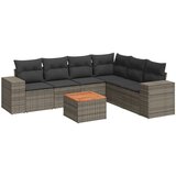  7-dijelni set vrtnih sofa sivi od poliratana | shoptok.hr