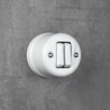  Elhard - Keramički retro serijski prekidač br. 5 bela | Eponuda.com