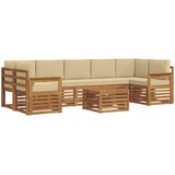  Set vanjskih sofa 8 kom. Prirodna i bež | shoptok.hr