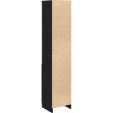 vidaXL Visoka ploča crni hrast 37,5x35x180 cm izrađeno drvo | shoptok.hr