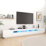 vidaXL TV ormarić s LED svjetlima bijeli 300 x 35 x 40 cm Cijene