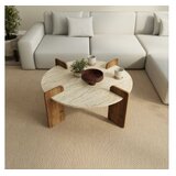 Hanah home Sto za dnevnu sobu Avoure Travertine Walnut | Eponuda.com