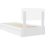  Krevet s od storage Bijelo 75 x 190 cm Konstruirano drvo | shoptok.hr