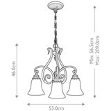 Elstead Lighting LESTENEC Sonomavalley 71.1/56.5 cm E27 | Shoptok.si