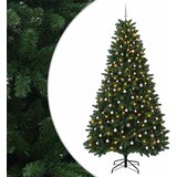  Umjetno božićno drvce srednje zeleno s kuglicama 270 cm | shoptok.hr
