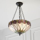  Endon 64175 - Luster na lancu Tiffany HUTCHINSON 3xE27/60W/230V pr. 40 cm | Eponuda.com