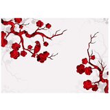  Tapeta - Red bush 200x140 | shoptok.hr