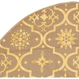 Luksuzna podloga za božićno drvce s čarapom žuta 150 cm tkanina | shoptok.hr