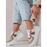 DStreet Sneakersy damskie na platformie MODNIKKI khaki | shoptok.hr
