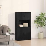  Highboard Crni hrast 80 x 33 x 150 cm Konstruirano drvo | shoptok.hr