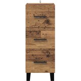  Kreveta Staro drvo 34,5 x 34 x 90 cm Obrađeno drvo i čelik | shoptok.hr