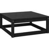 vidaXL Vrtni stolček za noge 70x70x30 cm črna trdna borovina Cene