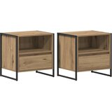  Noćni ormarić 2 pcs Umjetnička hrastovina 50 x 39,5 x 50 cm | Eponuda.com