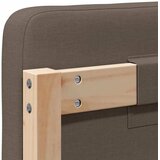  Tapecirani uzglavlje Smeđa i taupe 140 cm Čvrsto borovo drvo | shoptok.hr