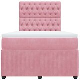 Box spring krevet s madracem ružičasti 120 x 200 cm baršunasti | shoptok.hr