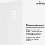 Klarstein Wonderglass infrardeča plošča | 480 W | 10 m² | Moderna steklena zasnova | 90 cm x 58 cm | Shoptok.si