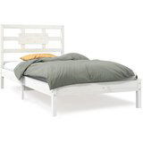 The Living Store Posteljni okvir bel iz trdnega lesa 90x200 cm - Posteljni Okvir, (21531198) | Shoptok.si