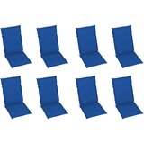  Nagibne vrtne stolice s jastucima 8 kom od masivne tikovine | shoptok.hr