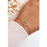 Kesi Women's Gold Stainless Steel Bracelet Cene