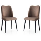 Hanah home Luna set stolica, 49x52x90 cm, 2 dijela, Smeđa | Eponuda.ba