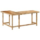 vidaXL Pisalna miza 165x110x75 cm trden mangov les | Shoptok.si