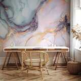  Foto tapeta - Pastel Stones - Pink and Blue Marble-based Structures 350x256 Premium | shoptok.hr