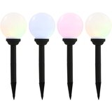  Vanjske solarne svjetiljke 4 kom LED kuglaste 15 cm RGB | shoptok.hr