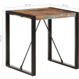 vidaXL Blagovaonski stol 70 x 70 x 75 cm od masivnog obnovljenog drva | shoptok.hr