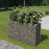 vidaXL Gabionska sadilica od pocinčanog čelika 180 x 50 x 100 cm Cijene