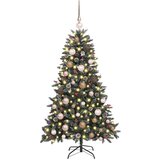  Umjetnobožićnodrvce S LED lampica Zelena 120cm PVC | shoptok.hr