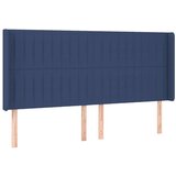 Uzglavlje s ušima plavi 183x16x118/128 cm od tkanine | shoptok.hr
