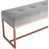  Klupa siva 110 x 36 x 45 cm baršunasta | Eponuda.com