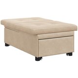  Krevet-sofa na razvlačenje Krema 194 x 67 x 82 cm Mikrovlakna | shoptok.hr
