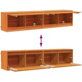  Ormar za Zid s policom Zidne 2 pcs Vosak smeđa 80 x 30 x 35 cm | shoptok.hr