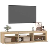 TV ormarić s LED svjetlima boja hrasta sonome 180 x 35 x 40 cm | shoptok.hr