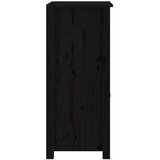  Komode 2 kom crne 40x35x80 cm od masivne borovine | shoptok.hr