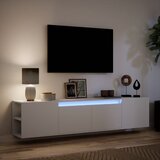  Zidni TV ormarić s LED svjetlima bijeli 180 x 31 x 39,5 cm | shoptok.hr