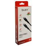 Busy pleteni kabl tip c 60W 1m crni | ePonuda.com