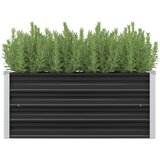 vidaXL Povišena vrtna gredica antracit 100x40x45 cm pocinčani čelik Cijene