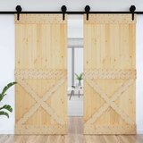  Vrata NARVIK Naravna 100 x 210 cm Masiven borov les, (5000215466) | Shoptok.si