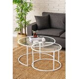 Hanah home sto za dnevnu sobu belarus 80 white transparent | ePonuda.com