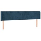  Uzglavlje s ušima tamnoplavo 163x16x78/88 cm baršunasto | shoptok.hr