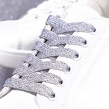 INF Svetleče vezalke - 140 cm (1 par) Silver, (21779152) | Shoptok.si