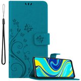  Xiaomi RedMi NOTE 9 PRO/NOTE 9S rožnato zlata - ovitek v cvetličnem dizajnu z magnetnim zapiranjem, stoječo funkcijo in režami za kartice, (20860648) | Shoptok.si