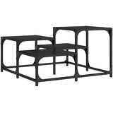 Stolić za kavu crni 68x68x40 cm od konstruiranog drva | shoptok.hr